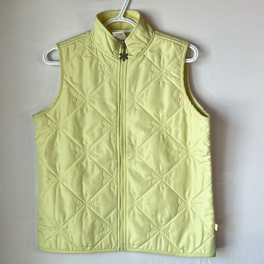 Cozy Old Country Quilted Charm Vest – Soft Butter Yellow